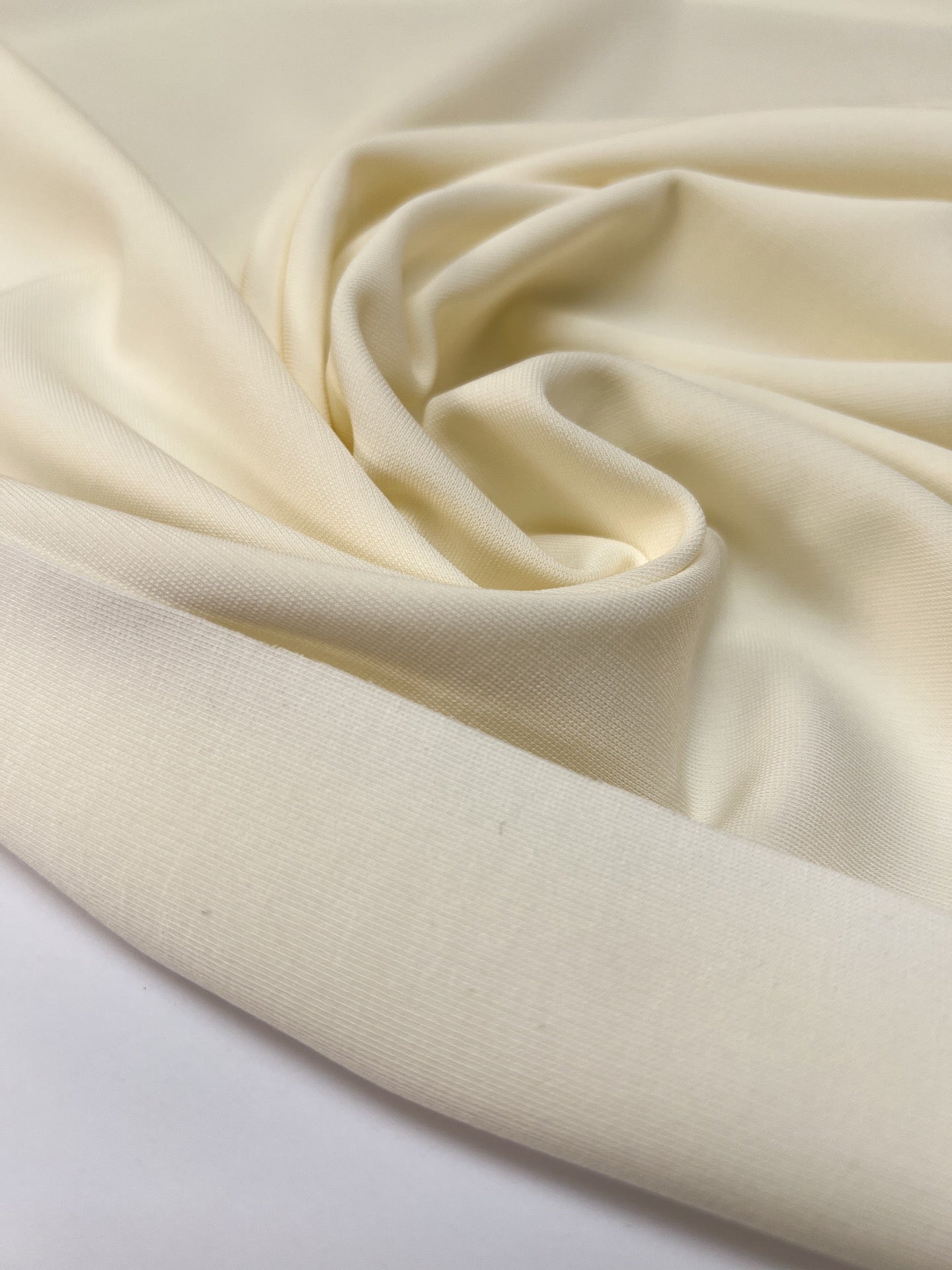 Weißtöne Strickware Aus Viskose Elastan