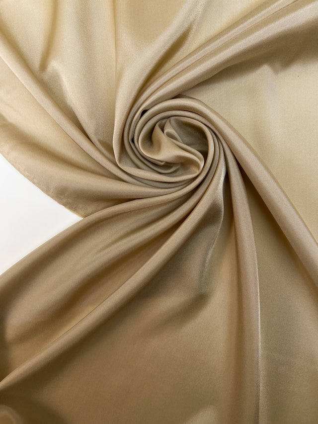 Beige Viskose Futterstoff Stretch