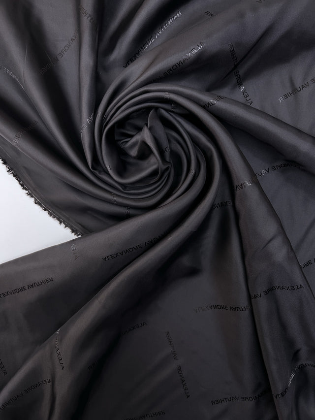 Black Viscose Twill Lining
