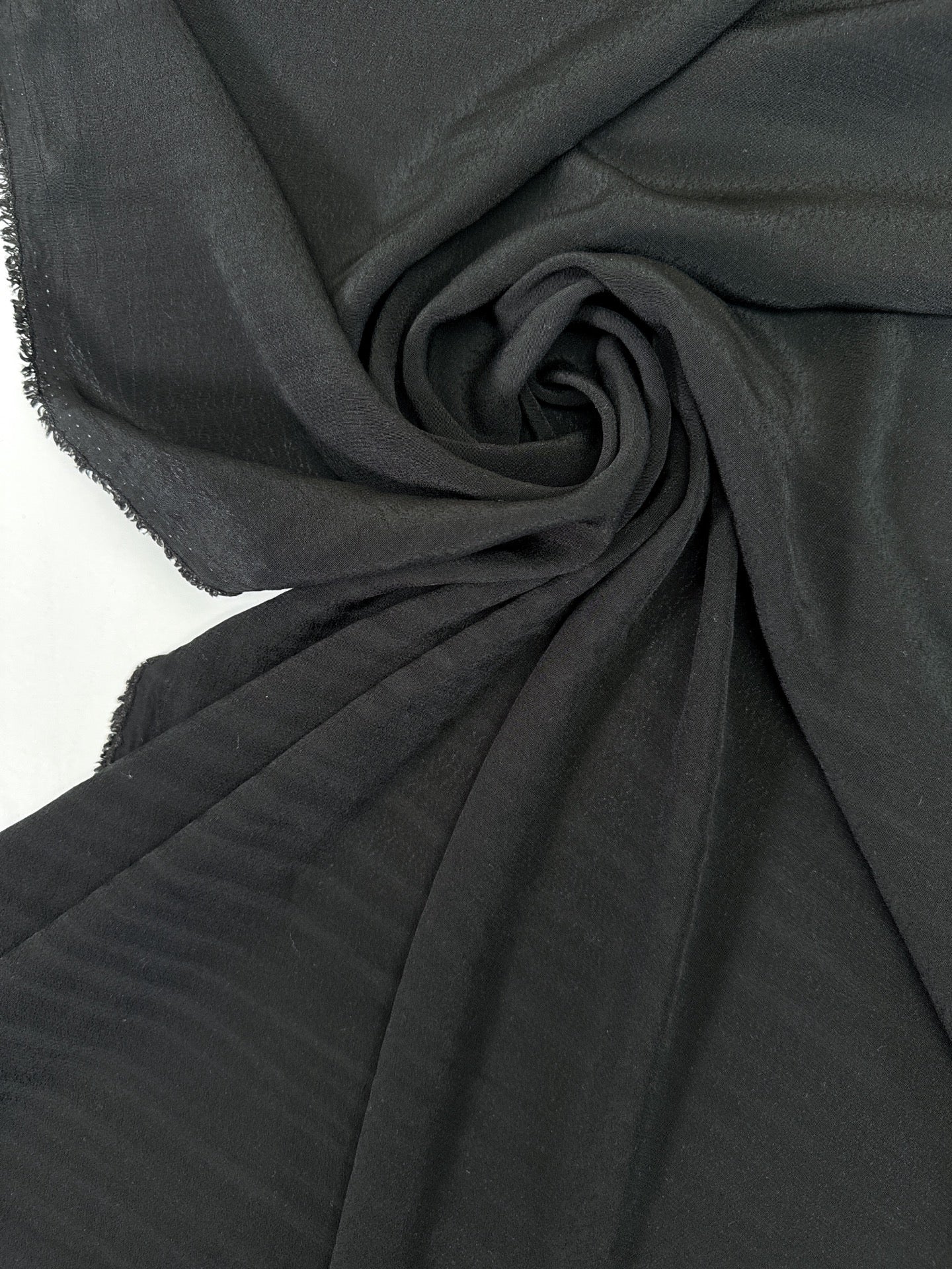 Black Viscose Crepe