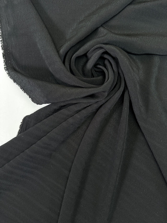 Black Viscose Crepe