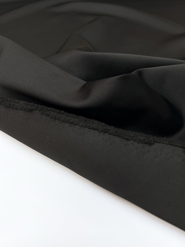 Tissu Noir Double Face Polyamide