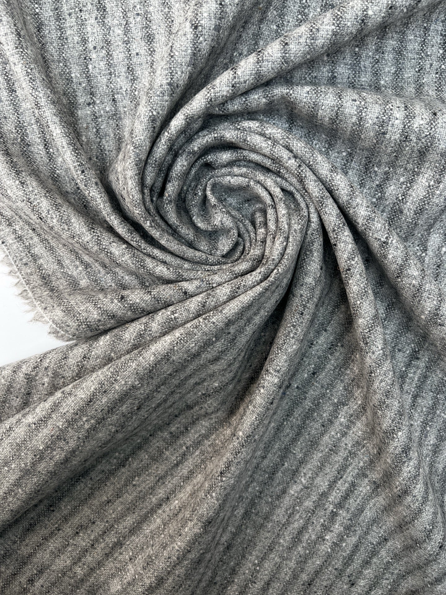 Laine Nuances De Gris À Rayures Flammé