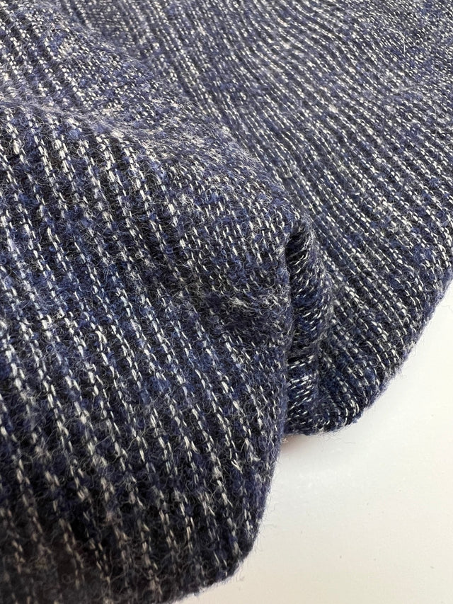 Melange Striped Wool Fabric Casualwear