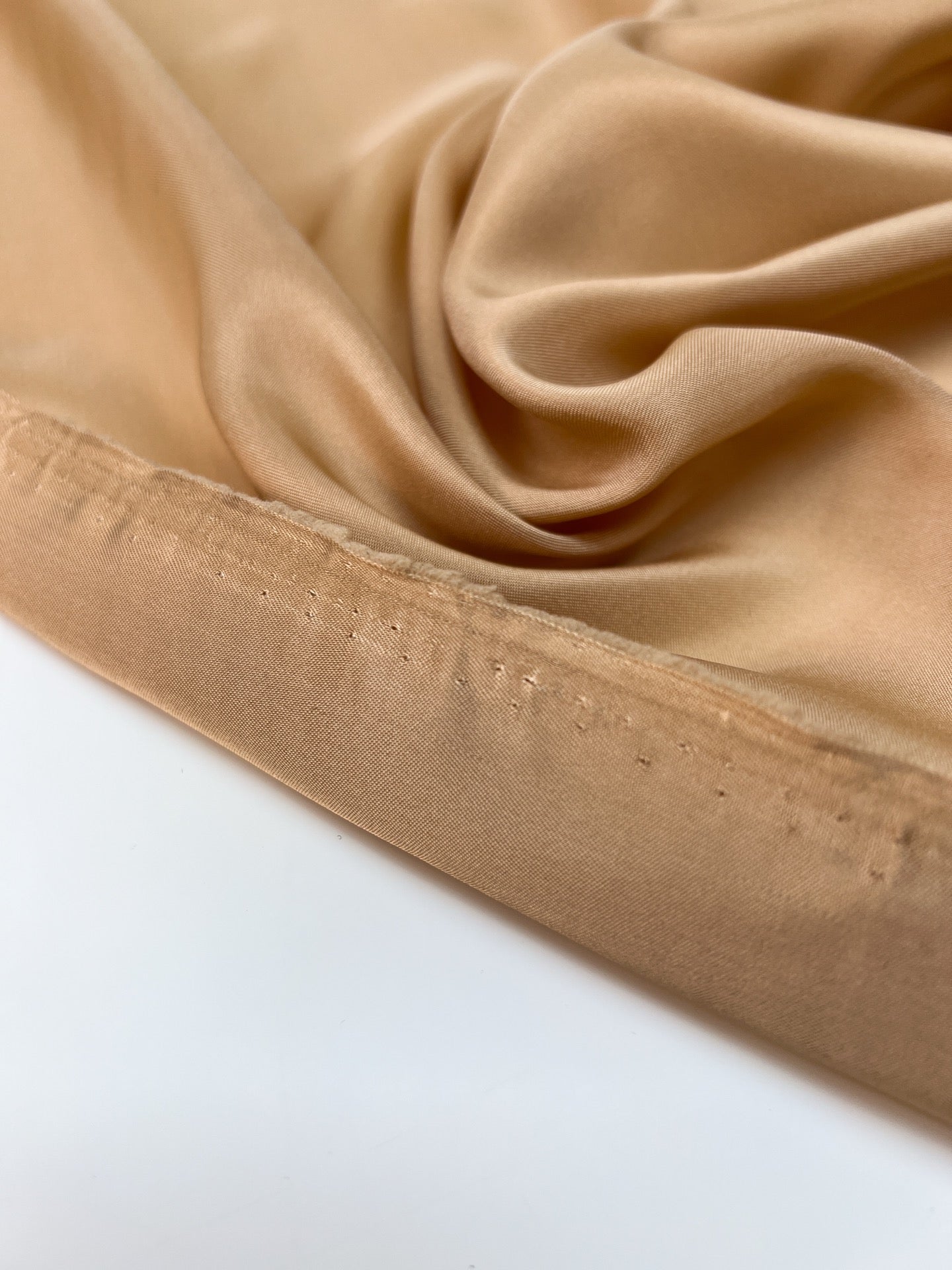 Beige Viskose Futterstoff Stretch