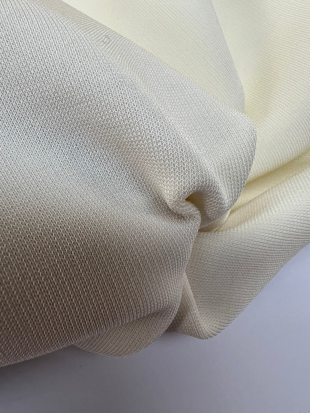 Maille viscose nuances de blanc extensible