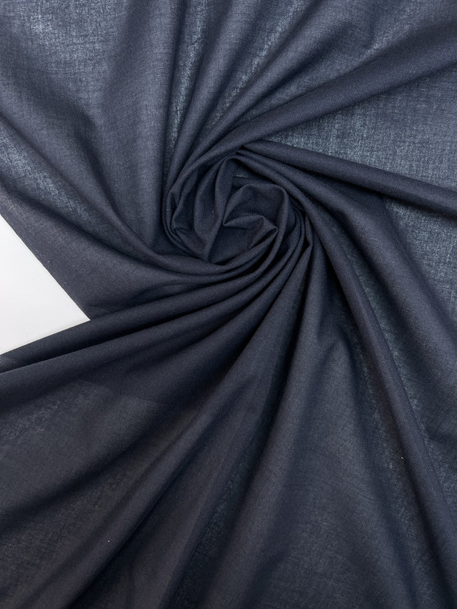 Entoilage coton bleu uni