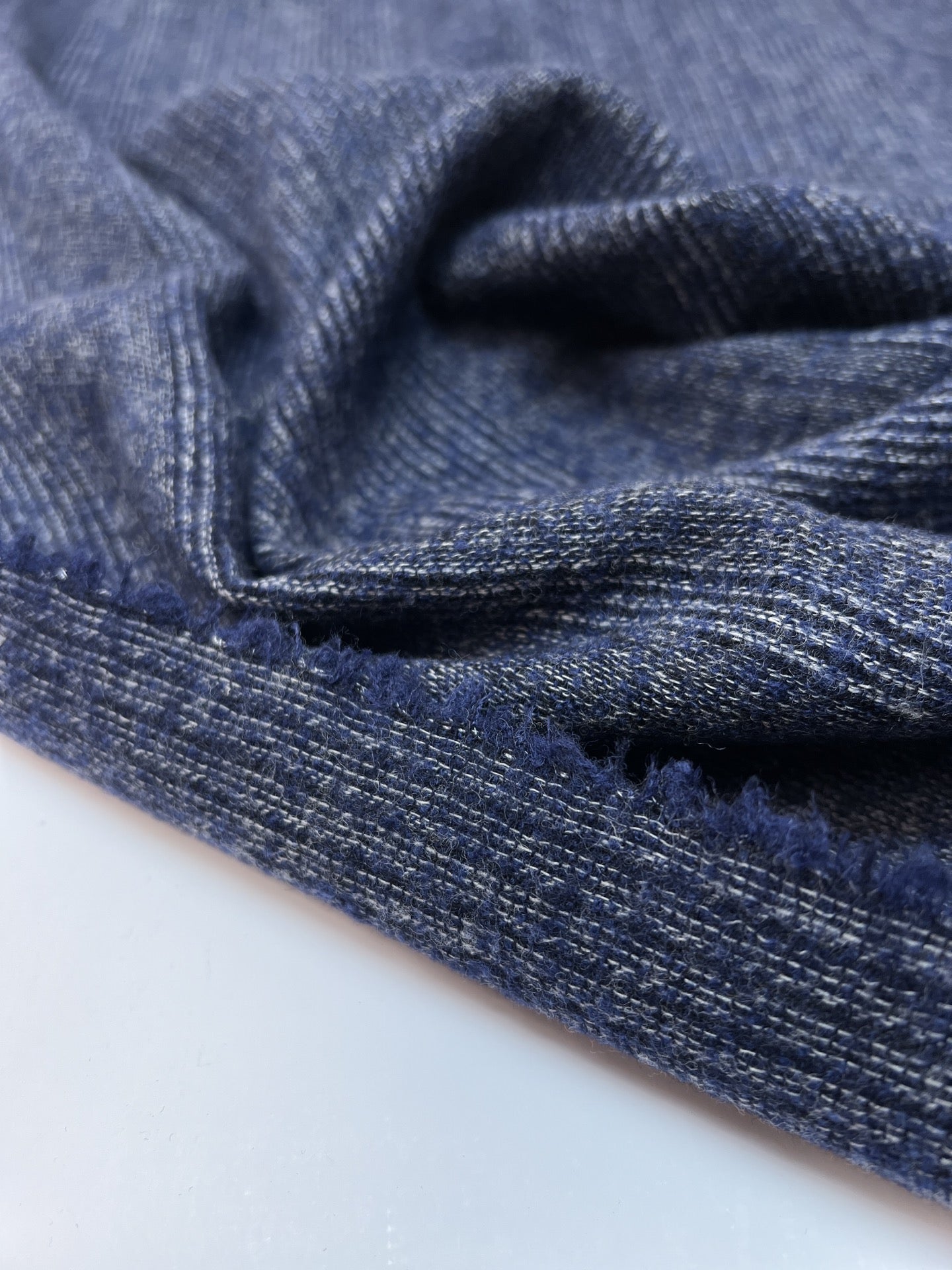 Melange Striped Wool Fabric Casualwear