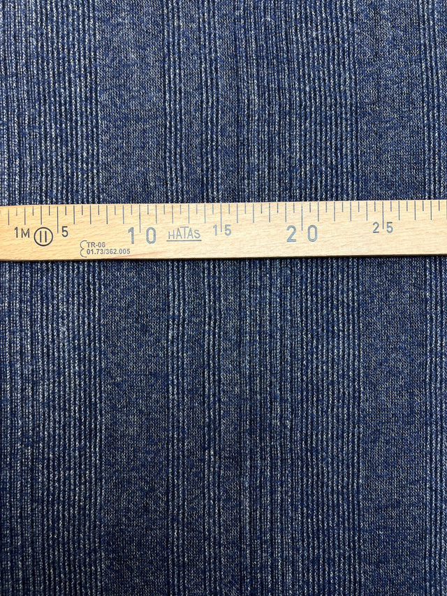 Melange Striped Wool Fabric Casualwear