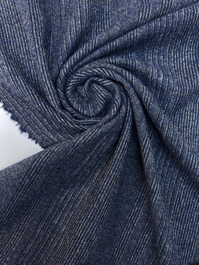 Melange Striped Wool Fabric Casualwear