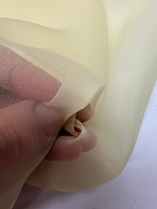 Organza Uni Nuances Jaune Vert Polyamide