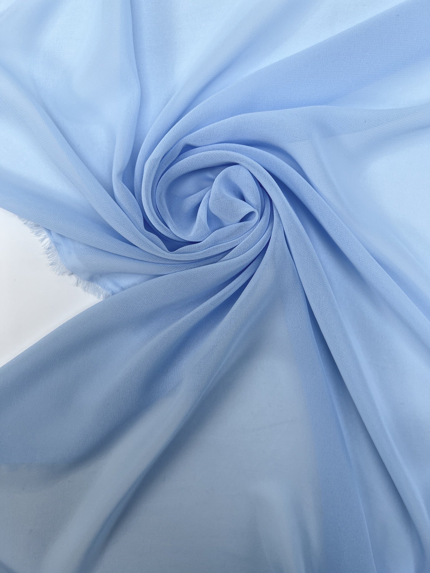 Blaues Crepe Polyamid Gewebe