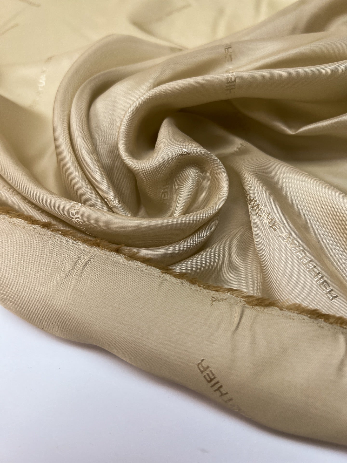 Doublure beige en viscose sergé