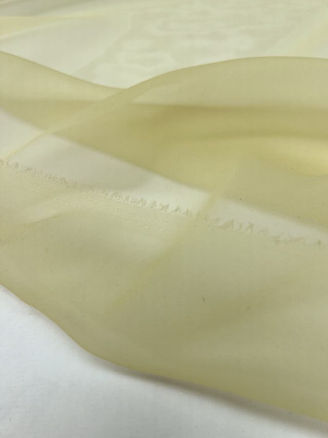 Organza Uni Nuances Jaune Vert Polyamide