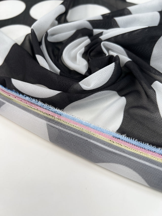 Resille multicolore à pois polyamide