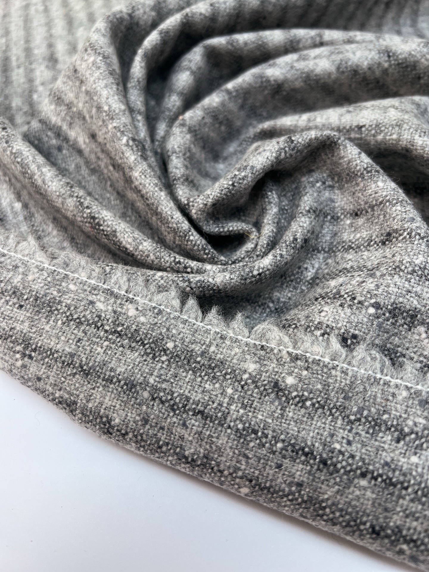 Laine Nuances De Gris À Rayures Flammé