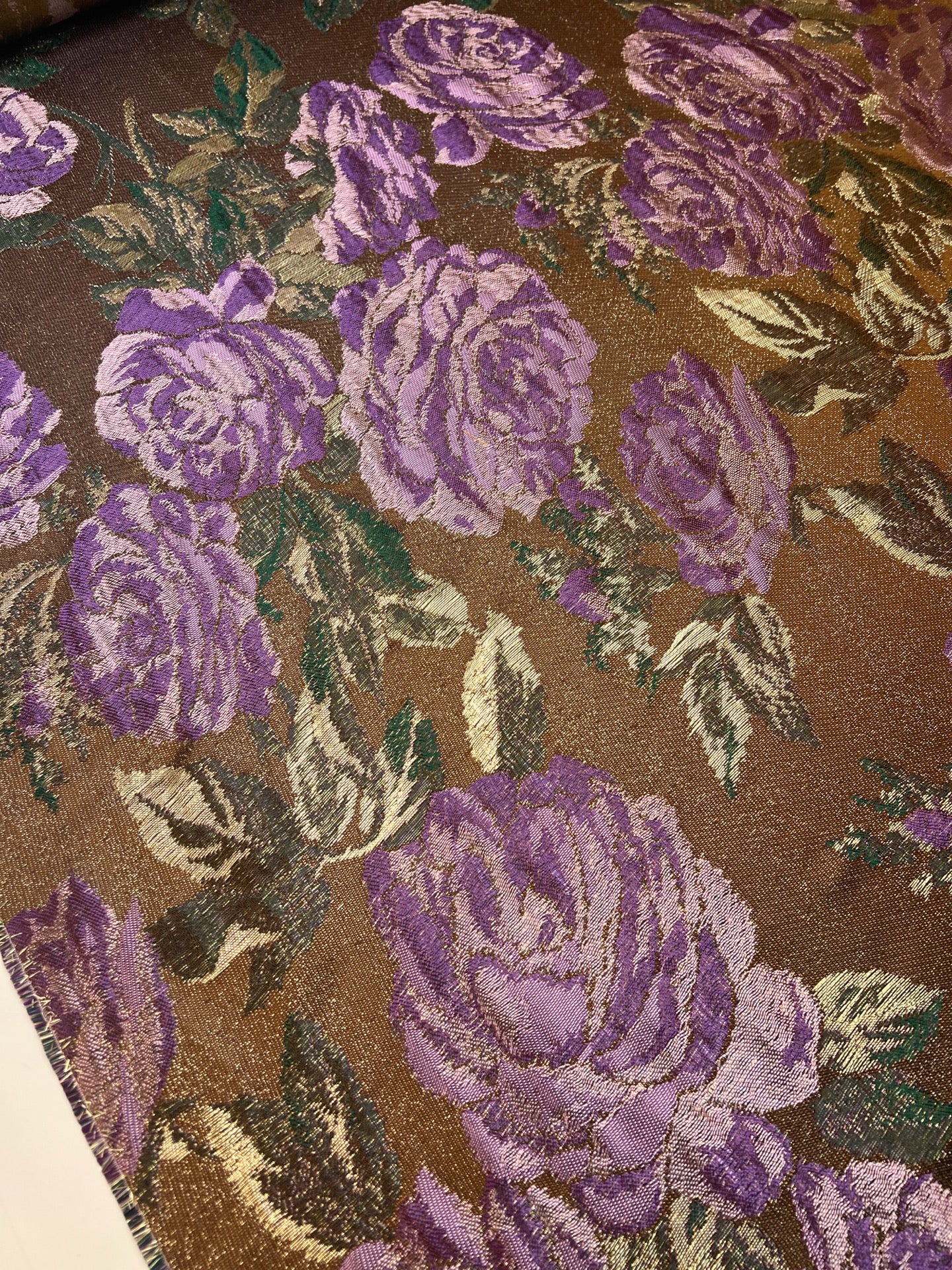 Tela para Vestido/Blusa de Acetato y Lúrex y Viscosa (Rayón) y Poliéster con Floral en Multicolor