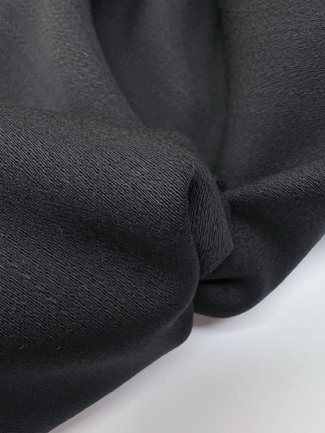 Laine combinée tissage crêpe bleu