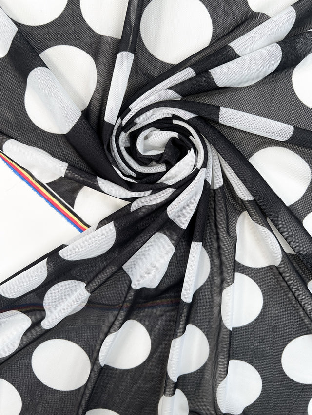 Resille multicolore à pois polyamide