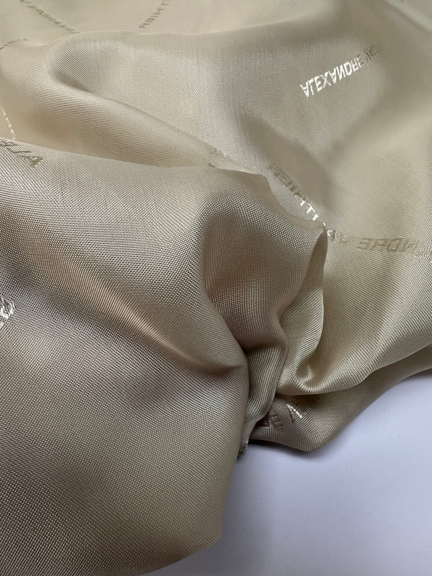 Doublure beige en viscose sergé