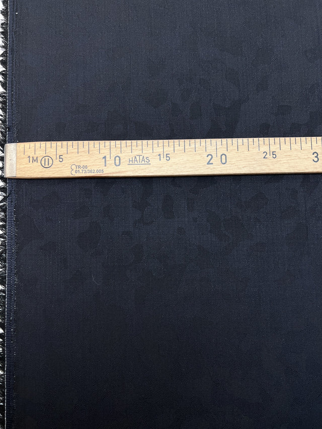 Laine Jacquard Abstrait Bleu Noir