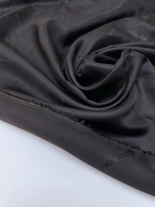Black Viscose Twill Lining