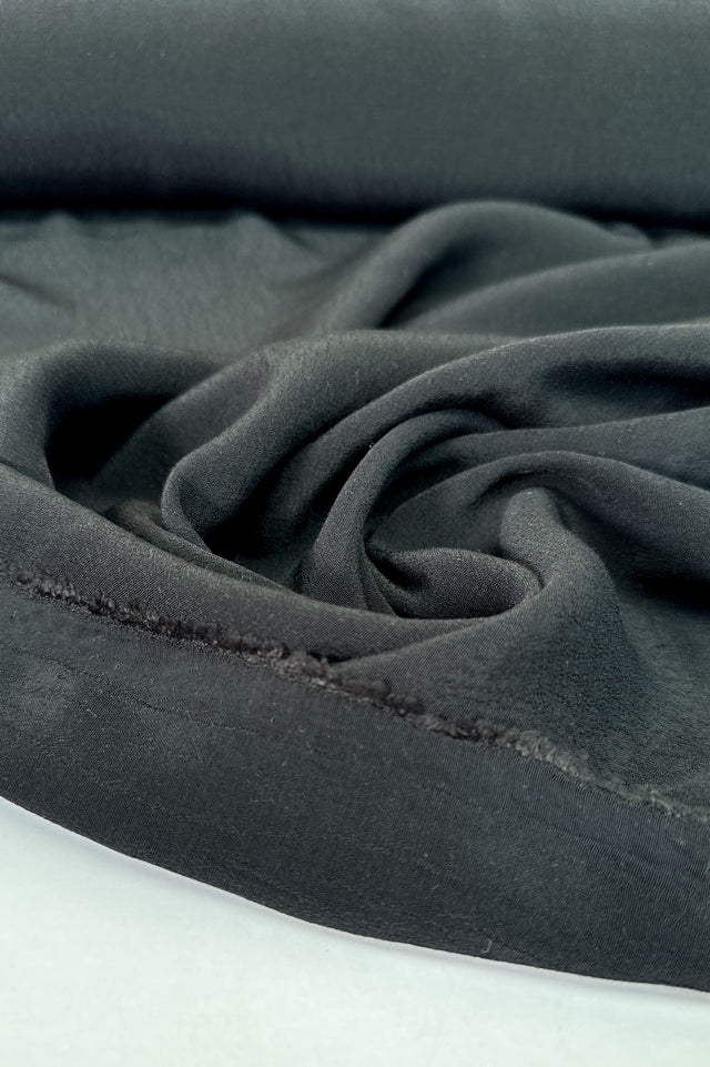 Black Viscose Crepe