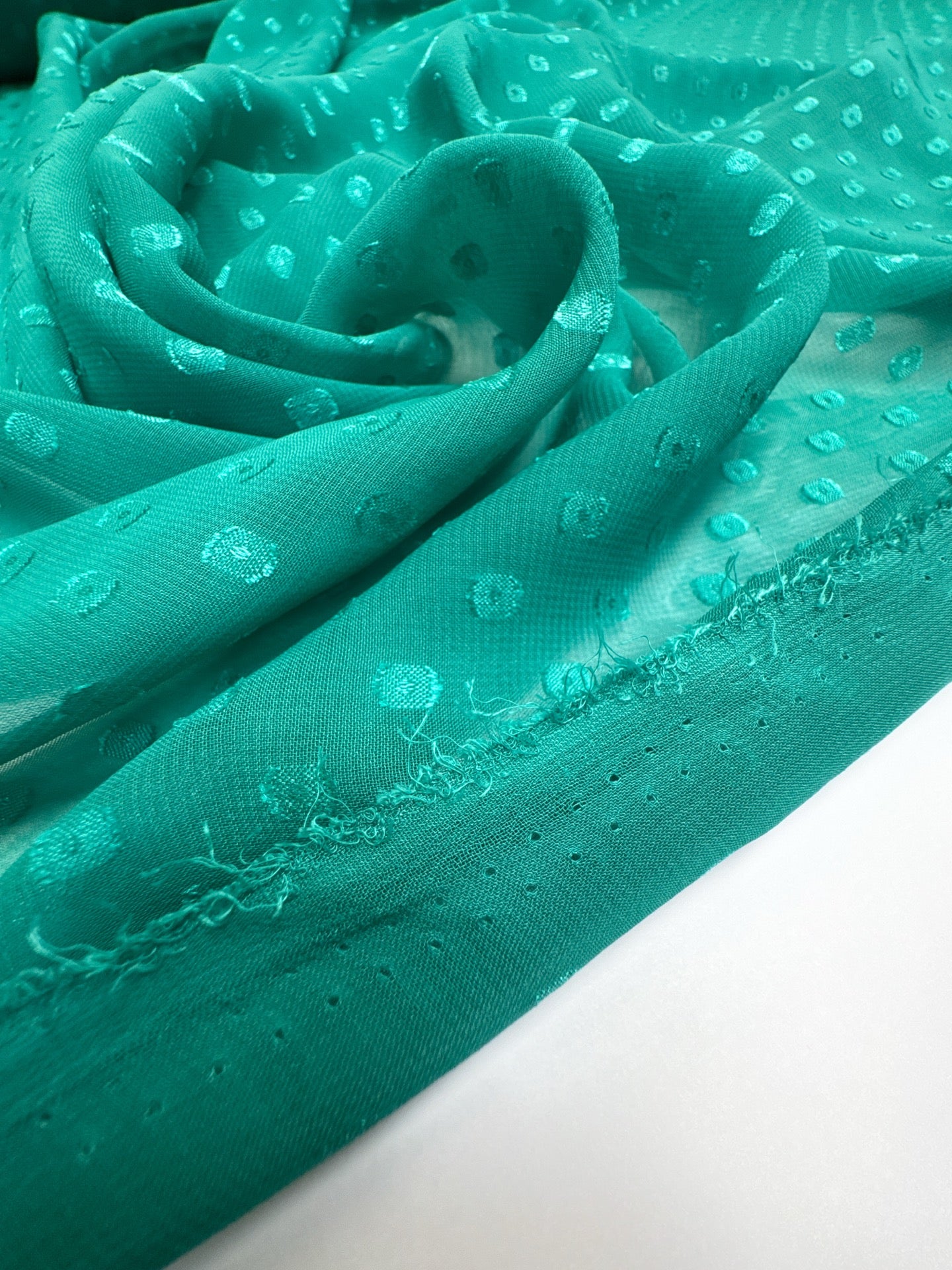 Graphic Green Blue Polyester Chiffon Beglarian Fabrics Retail