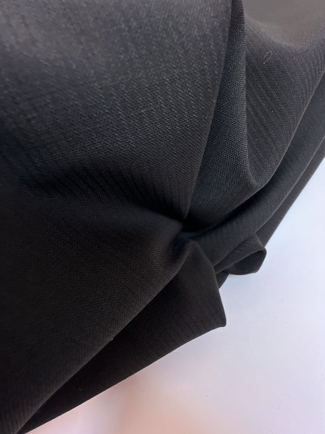 Tissu Laine Noir À Rayures