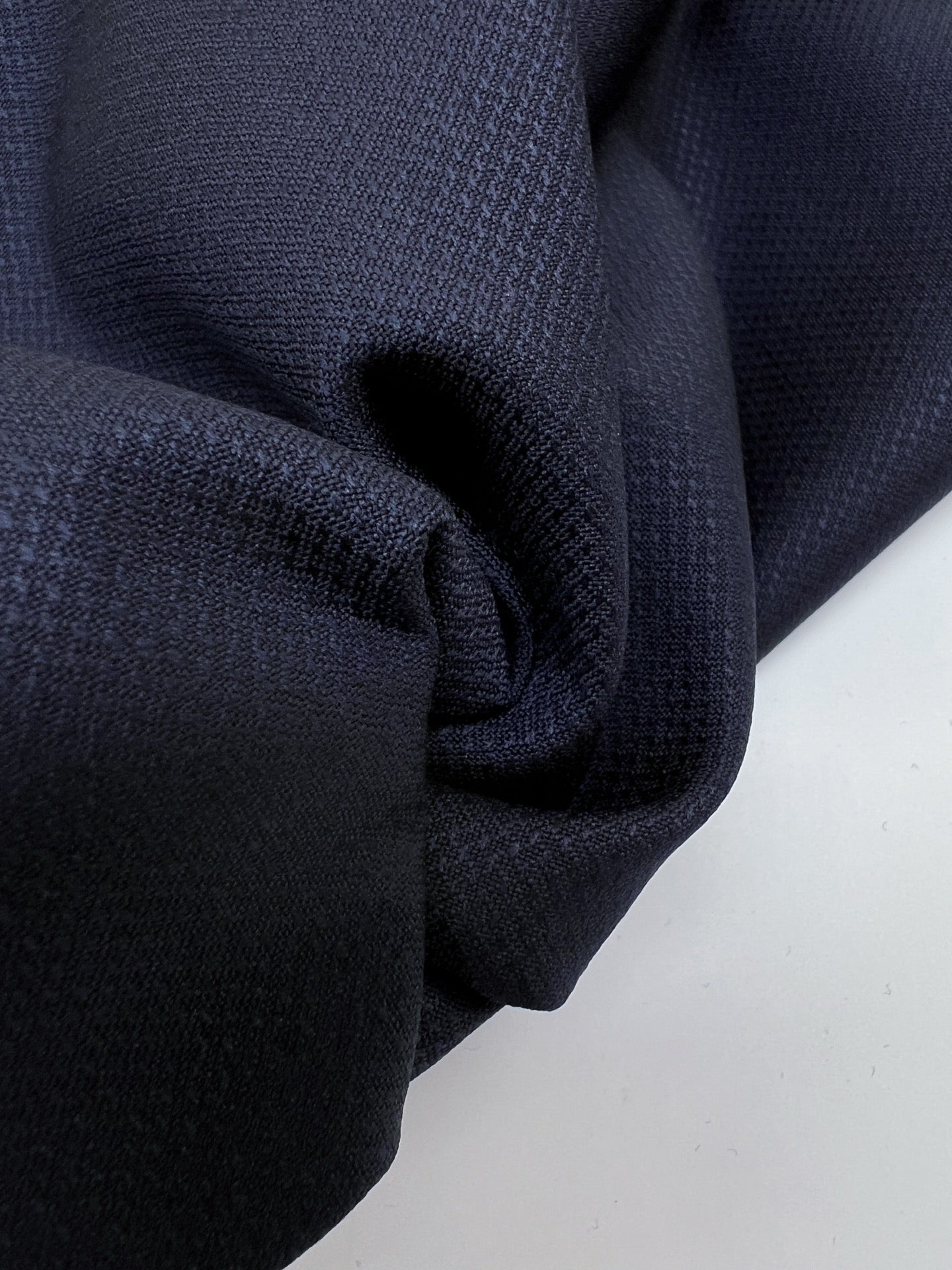 Geometric Purple-Blue Virgin Wool Jacquard