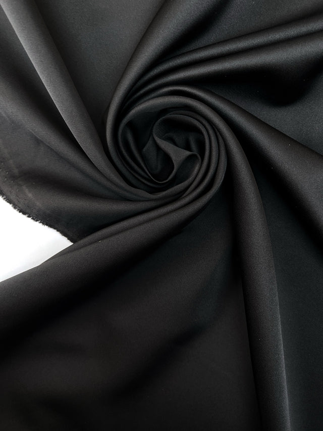 Tissu Noir Double Face Polyamide