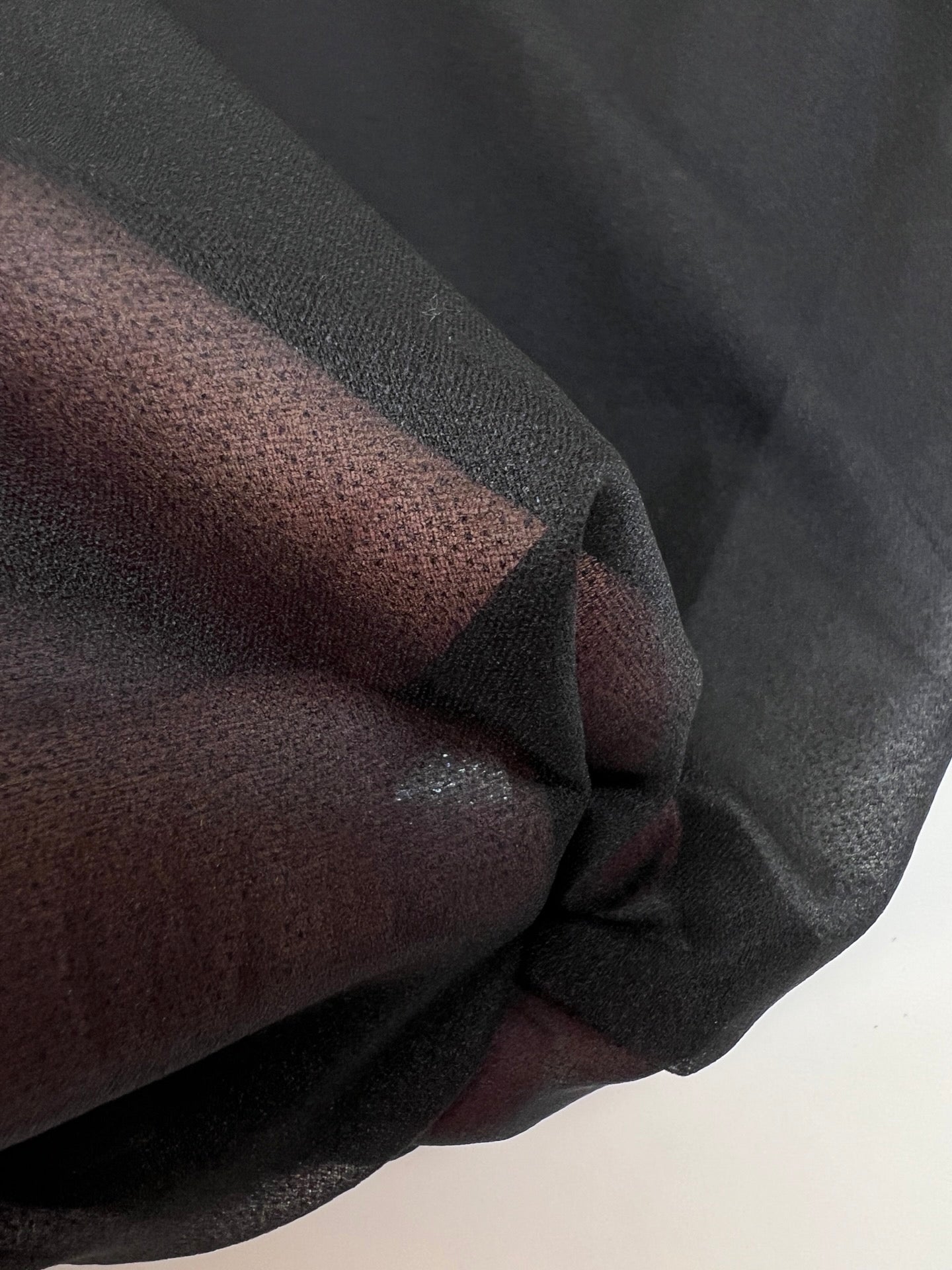 Schwarzes Stretch Polyester Vlies