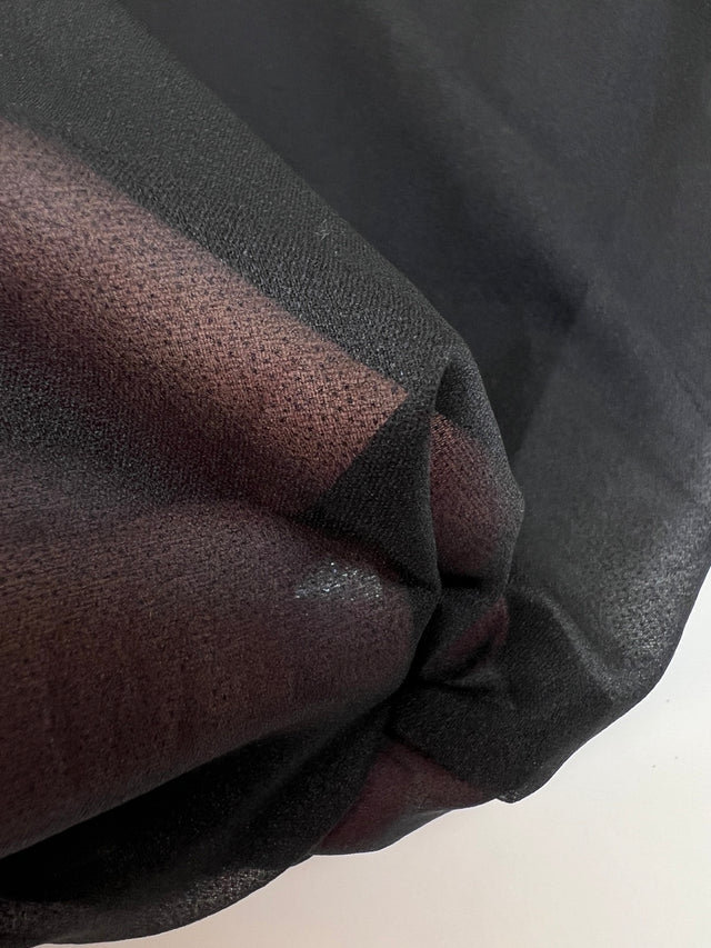 Entoilage Noir Extensible Polyester