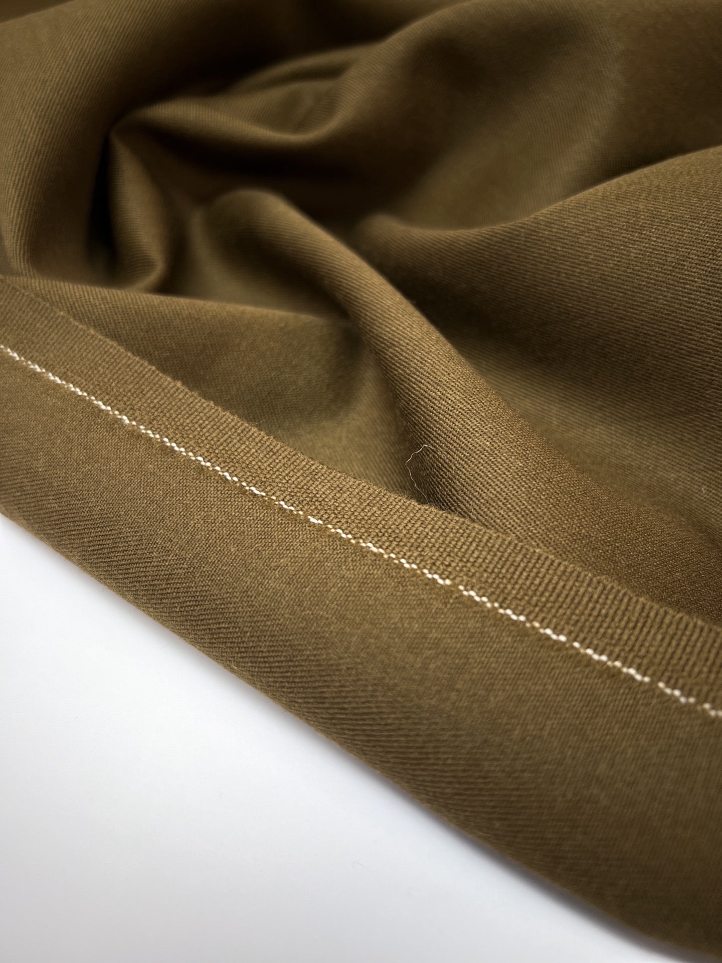 Brown Wool Crepe