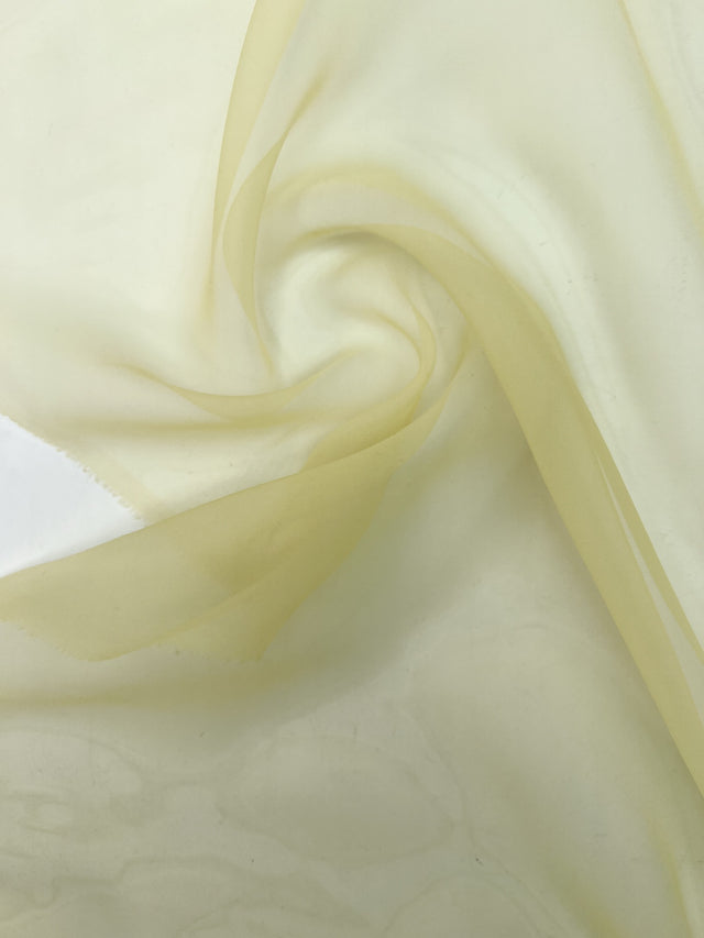 Organza Uni Nuances Jaune Vert Polyamide