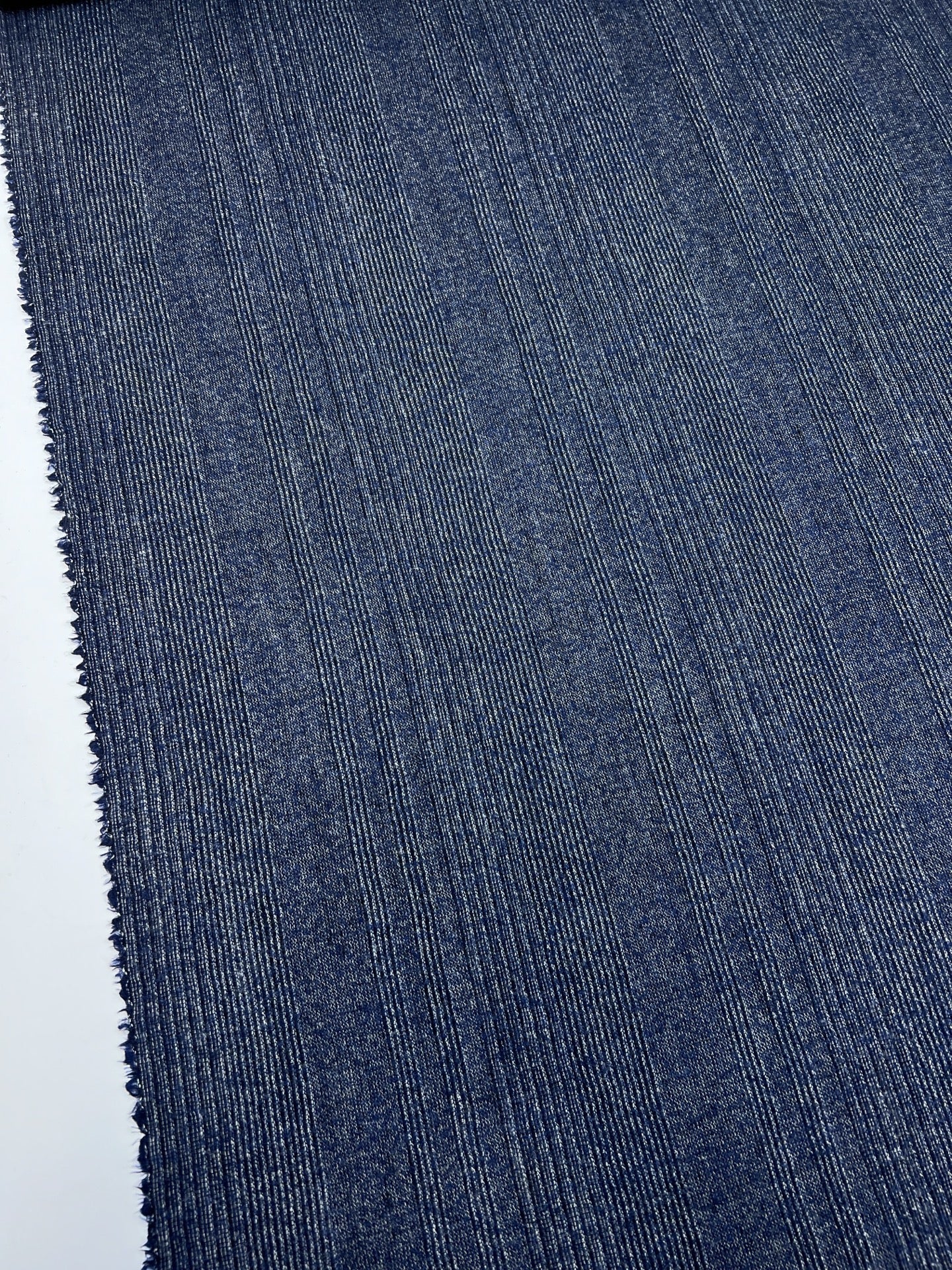 Melange Striped Wool Fabric Casualwear