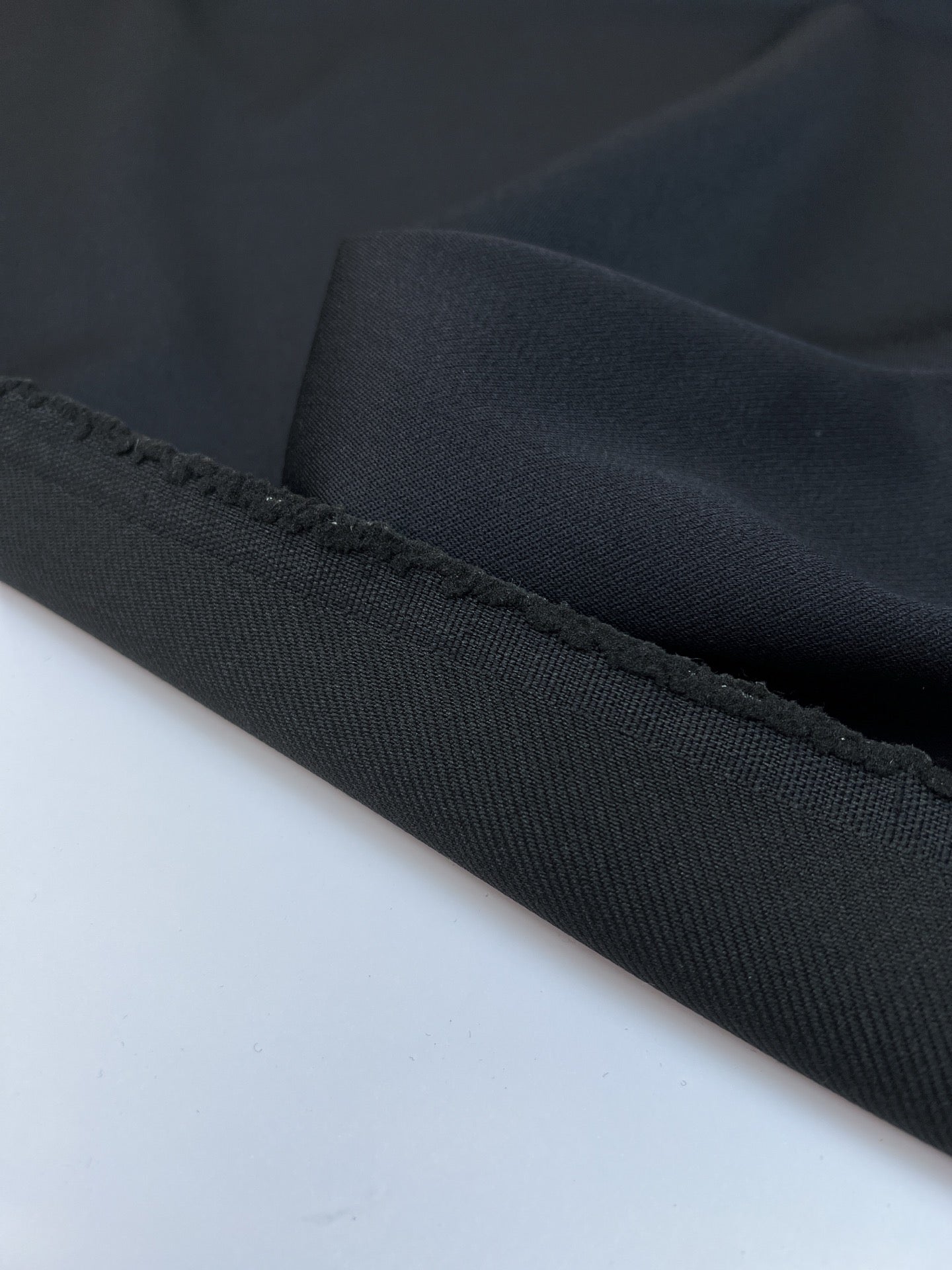 Blaues Woll Twill Anzug Gewebe
