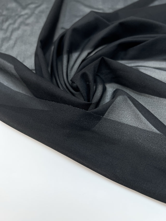 Entoilage Noir Extensible Polyester
