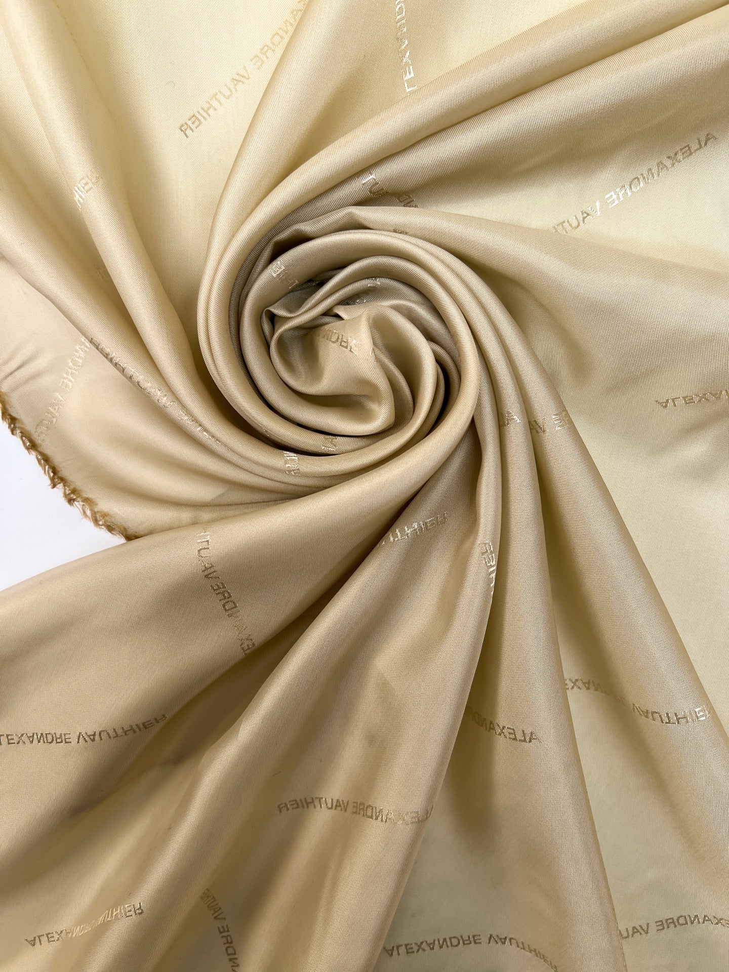 Doublure beige en viscose sergé