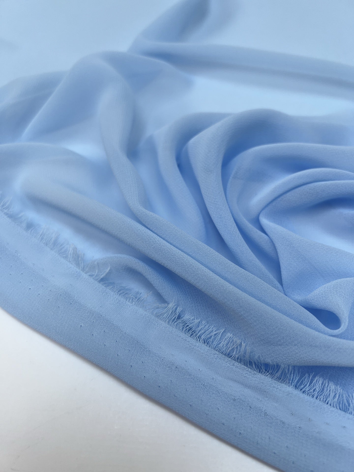 Blaues Crepe Polyamid Gewebe