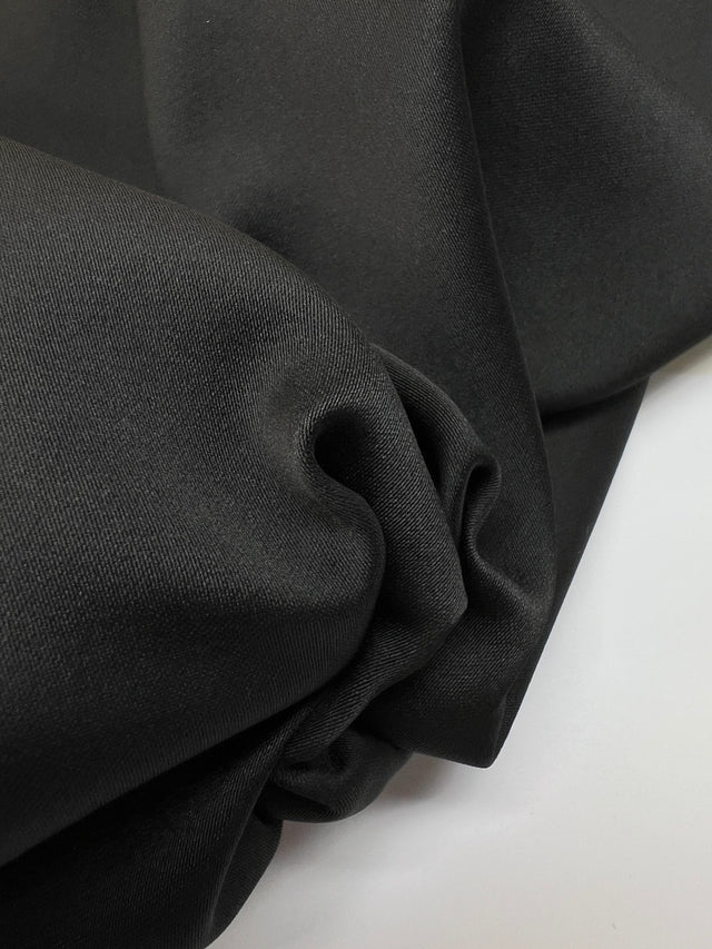Tissu Noir Double Face Polyamide
