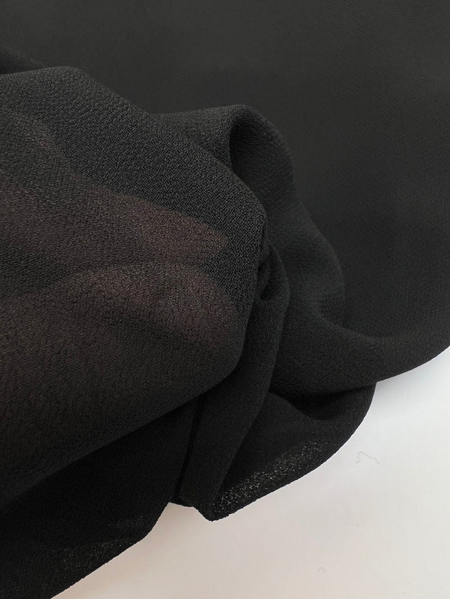 Tissu Crêpe Noir Polyamide