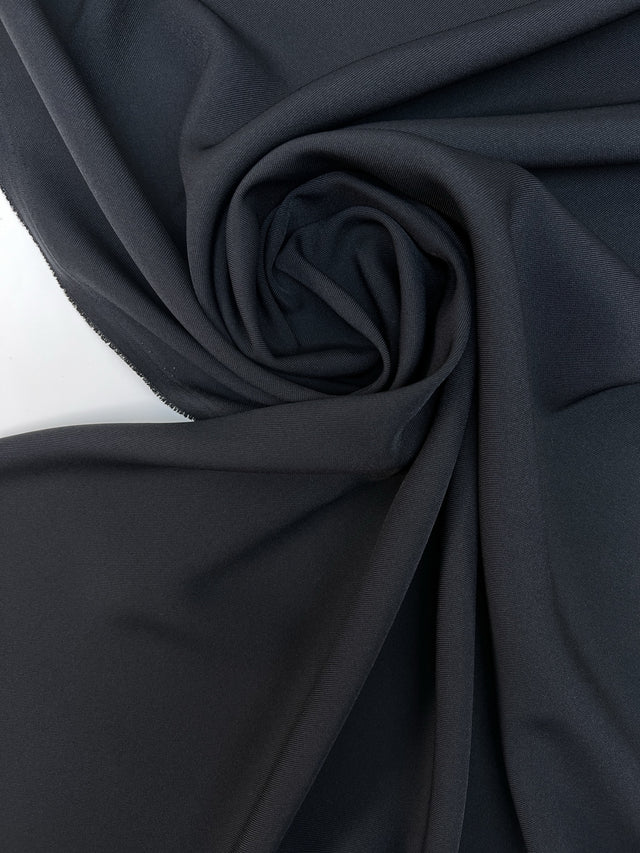 Tissu Sergé Noir Polyamide Costume