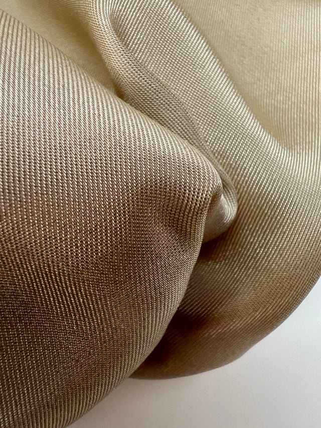 Beige Viskose Futterstoff Stretch