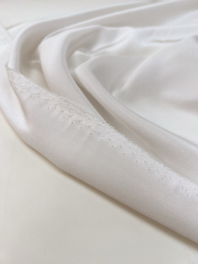 Tissé Crêpe Polyamide Blanc