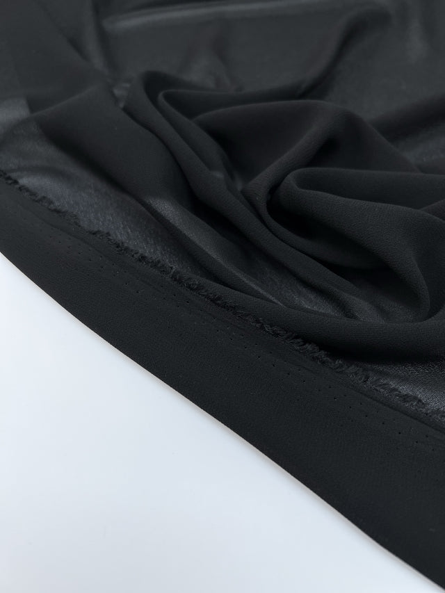 Tissu Crêpe Noir Polyamide